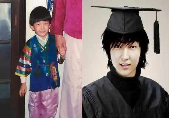 5,李准基从小就光滑水嫩的皮肤和炯炯有神的眼睛,跟现在真是没什麽两