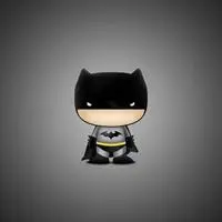 蝙蝠侠头像卡通 卡通黑色蝙蝠侠头像下载_微信头像图片大全