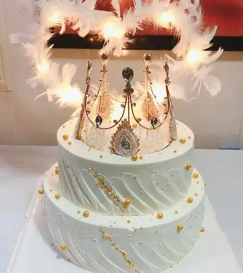 女神实体奢华天津生日蛋糕创意蛋糕皇冠