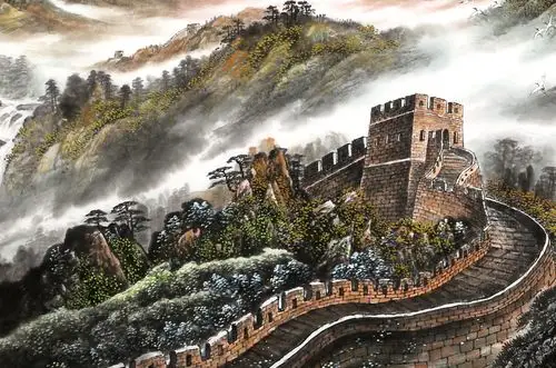 李碧峰 小八尺《长城万里图》 中国书画家协会理事 - 写意山水画 - 99