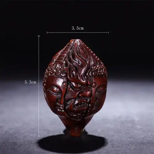 核雕"善恶之间"独籽 a1655