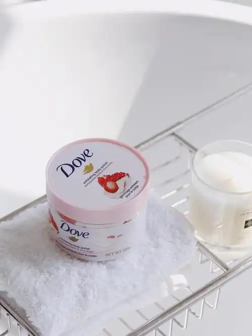 298g大包装dove多芬身体磨砂膏红石榴籽味鸡皮角质全身国版送女友