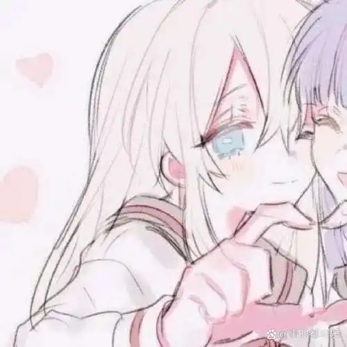 闺蜜头像一左一右.