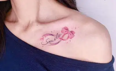 25张女生性感锁骨纹身图案素材