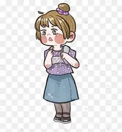 png下载ai手绘抓狂的失眠女孩下载 png下载psdq版可爱动漫人物下载