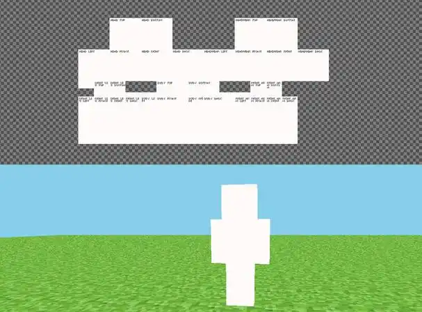 我的世界人物皮肤纸模型制作图纸(mc皮肤制作图文详解)_手游攻略_天玑