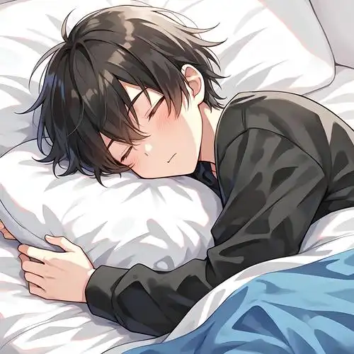 动漫男生睡觉头像💤,萌态十足!