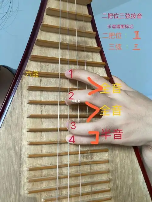 二把位|三弦|d调按音