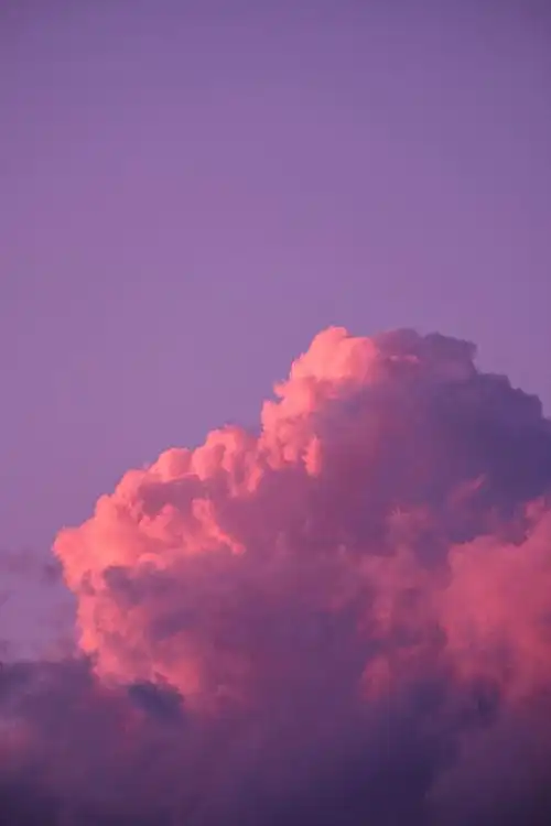 粉紫色的天空