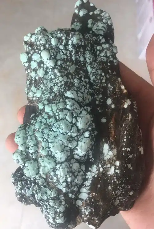 原矿蓝绿松原石矿物奇石标本摆件天然家居装饰观赏石收藏