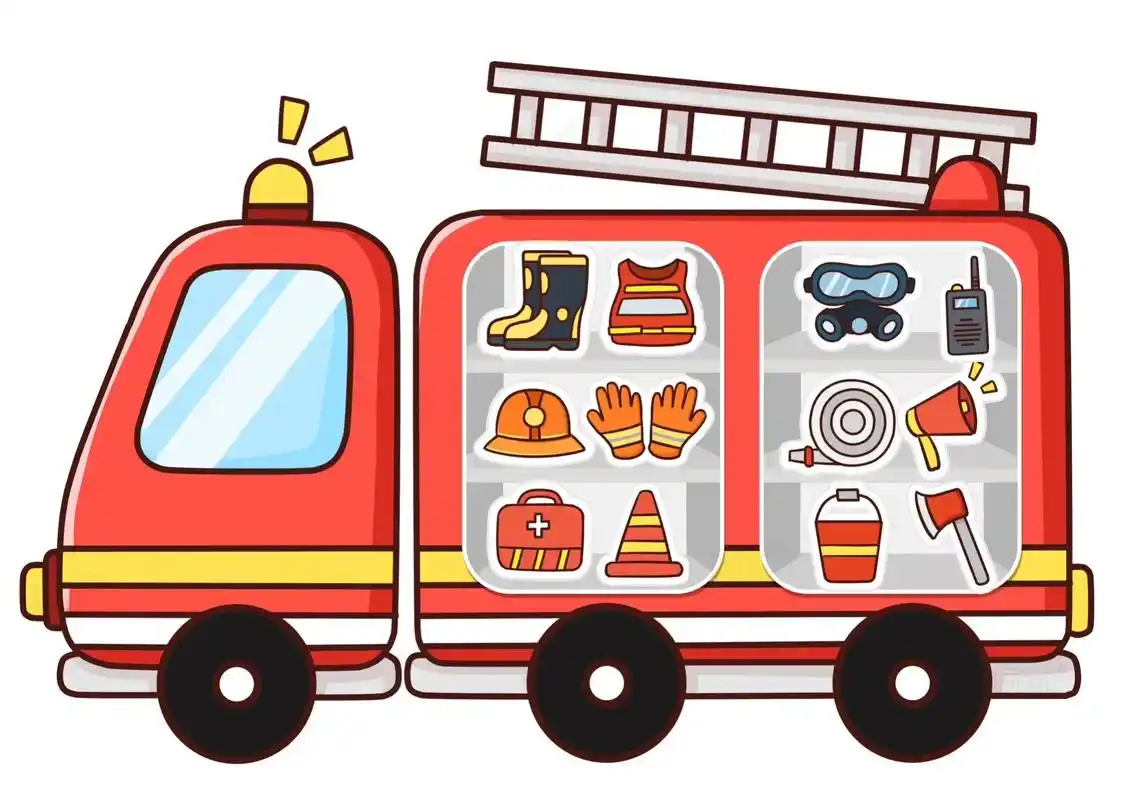 《消防车里有什么》#幼儿园 #幼儿园益 - 抖音