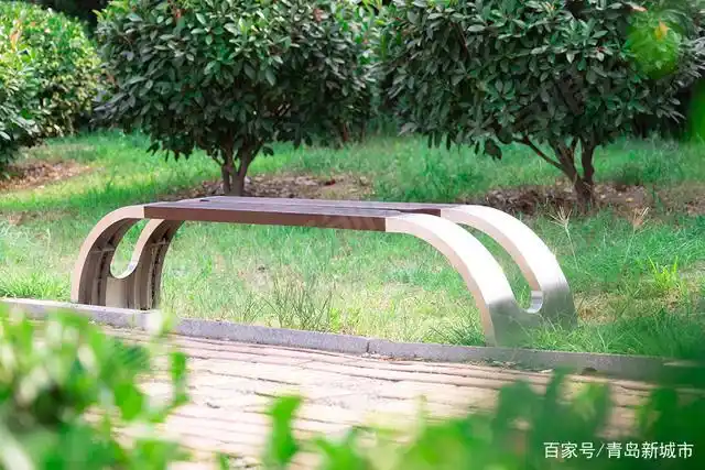 几何城市不锈钢坐凳户外座椅防腐木公园椅园林椅景观坐凳铁艺坐凳