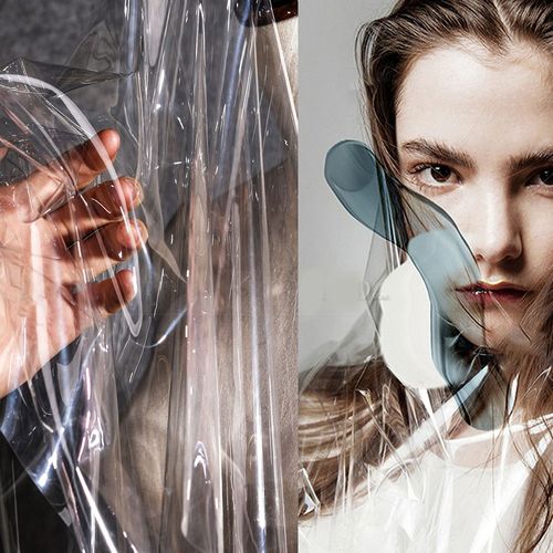 全透明tpu/pvc面料液体薄膜 透视防水包风雨衣tpu服装设计师布料