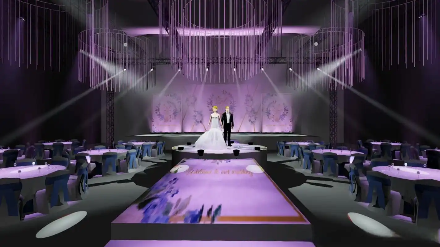 婚庆宴会厅舞台灯光十五年品牌灯光设计厂家