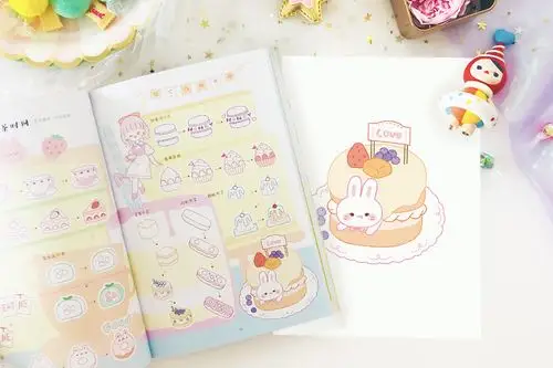 少女心满满的手帐简笔画