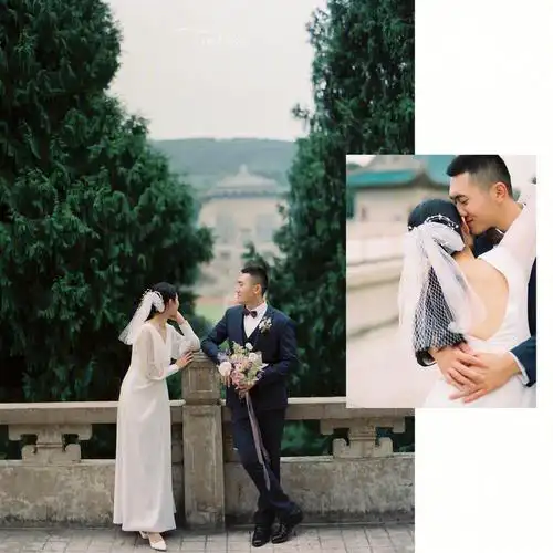 客人武大毕业,陪着他们熟悉而有纪念的位置拍一组婚纱照就超级有趣!