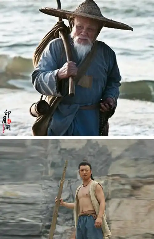 影视古装古代农民古装渔夫樵夫群演古装百姓服棉麻群演古装演出服_双