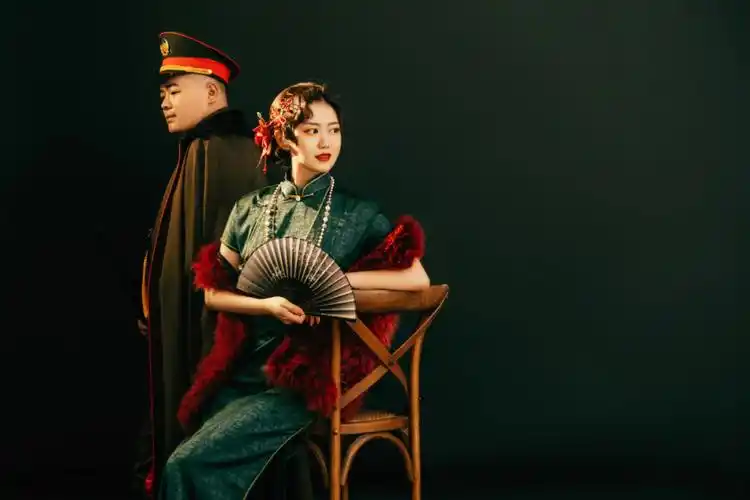 军阀太太婚纱照复古民国风