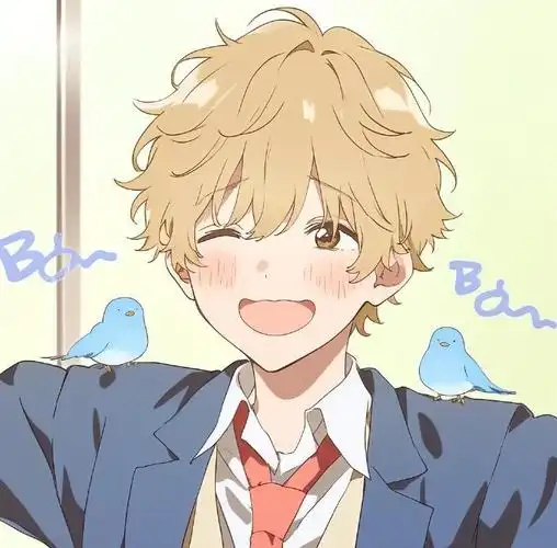 跃动青春|治愈系动漫头像|男主插画版,还有好多好多小鸟呀