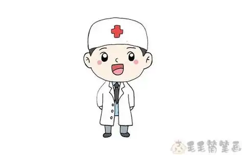 儿童简笔画战疫一线的医生