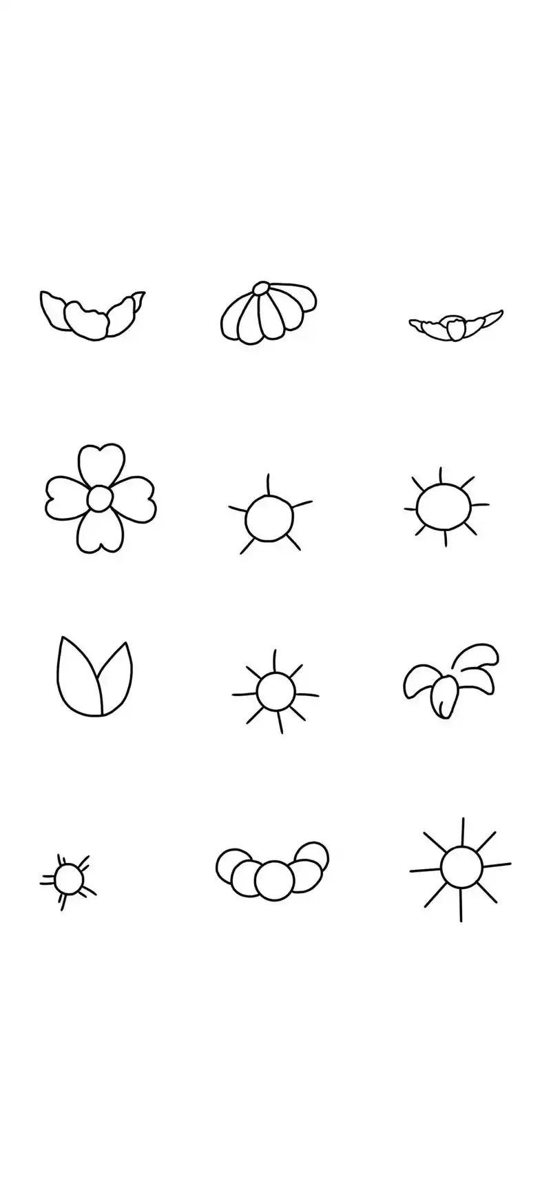 花朵简笔画#花朵简笔画教程 # - 抖音