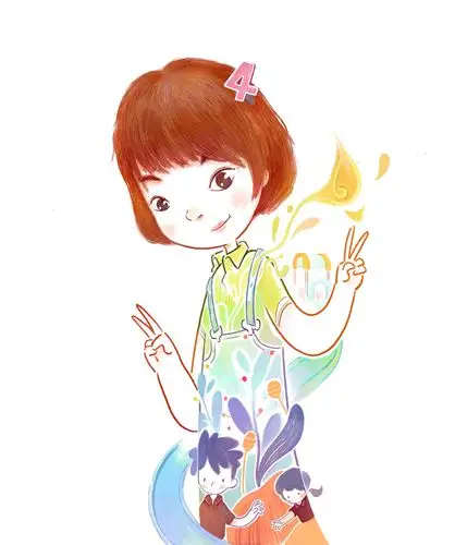 儿子幼儿园老师漫画像