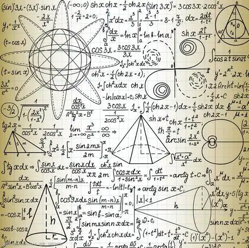 手绘数学公式图片