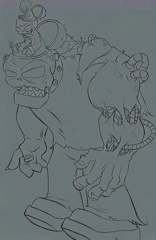 植物大战僵尸:内测时期被删除的废稿,僵王博士原来是这个样子!