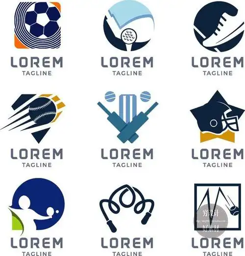 卡通运动跑步商标标签logo标志icon元素设计 矢量ai素材 g1431-淘宝网