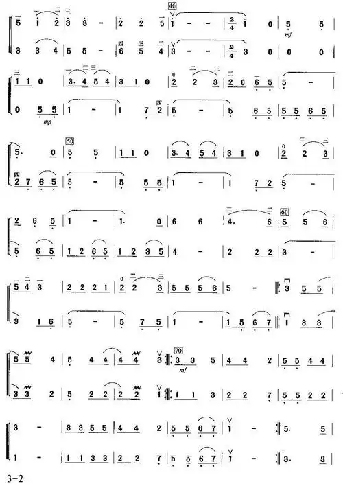 少年梦幻(二重奏) - 二胡谱 - 歌谱简谱大全