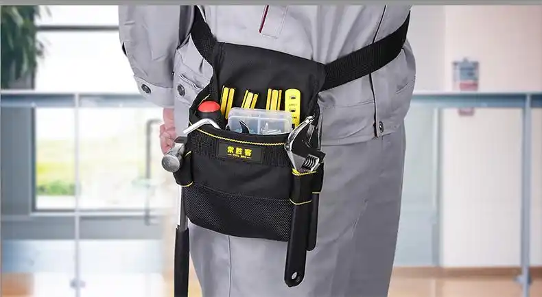 jing ping工具腰包多功能维修袋小号帆布电工腰带电钻工具包男工地用