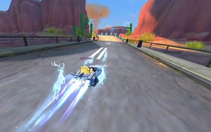 【qq飞车】特效a车"踏云鹿灵"公路三连试跑