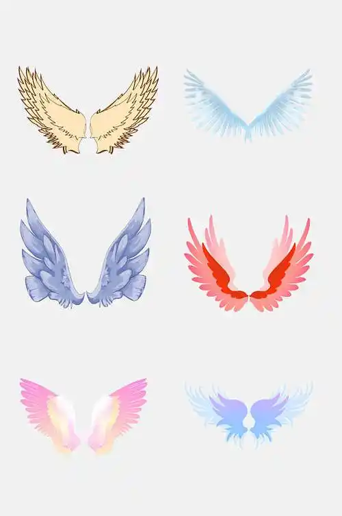 天使翅膀卡通图片-天使翅膀卡通素材下载-众图网