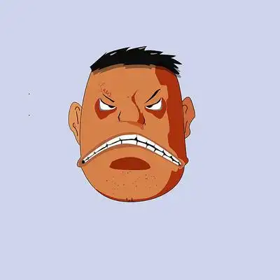 瞪眼的搞怪男头像表情包