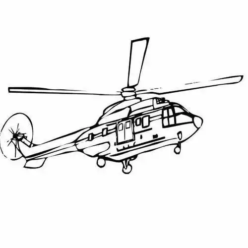 画军用直升飞机