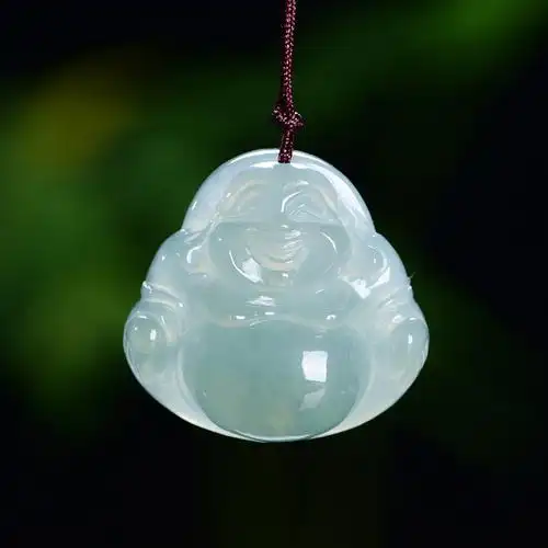 翡翠弥勒佛挂件_集珍坊寿山石保真交易第一平台