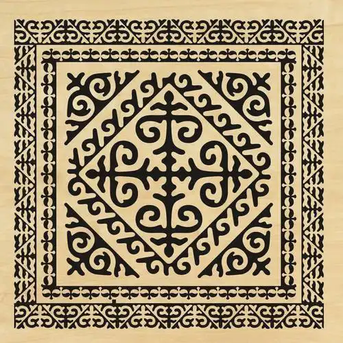 哈萨克花纹图案