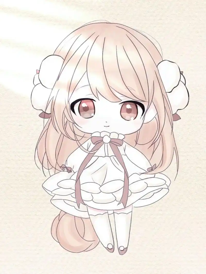 q版可爱卡通女生 附带过程