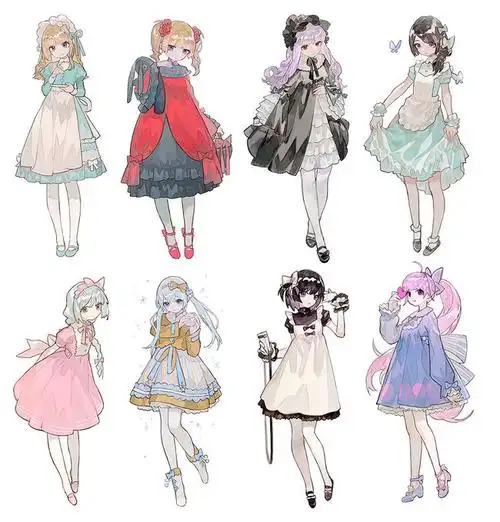 从美到美好一些动漫人物的衣服素材喜欢可以参考转需67676767