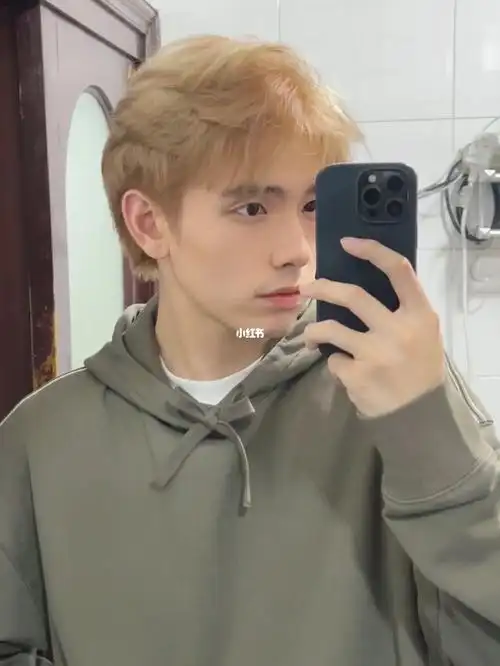 男生发色推荐超显白的亚麻奶茶色07