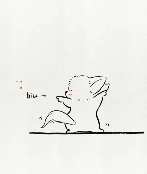 超可爱简笔画教程今天就让小狐狸治愈你02