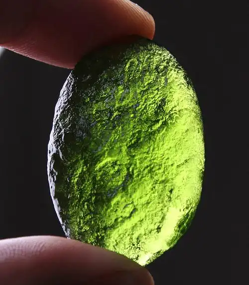 天然捷克绿陨石原石diy吊坠 疗愈灵性宇宙能量石消忧郁项坠 捷克黄绿