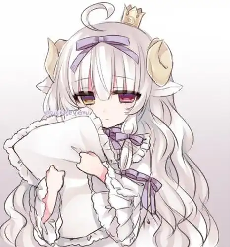 二次元异瞳猫耳少女简笔画