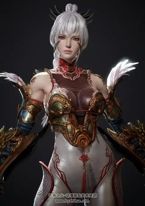 3d女性cg模型游戏角色参考 百度网盘分享 1261p