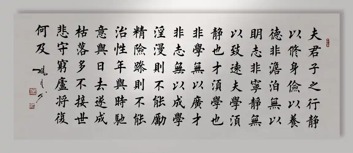 书法家杨凡作品楷书诫子书