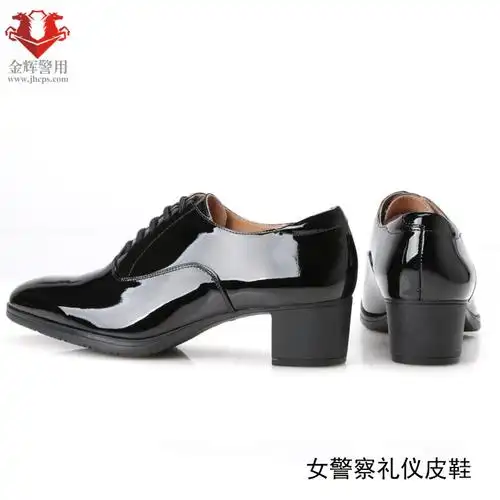 女警察礼仪皮鞋新式女警官专用礼服警皮鞋警服礼服专配皮鞋