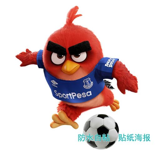 愤怒红色小鸟卡通贴纸箱包贴防水车身贴室内贴墙