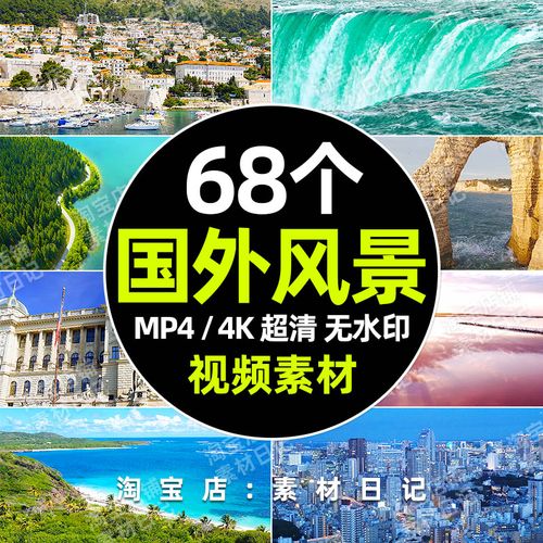 国外风景风光美景城镇视频高清超清抖音自媒体无水印pr剪辑素材包