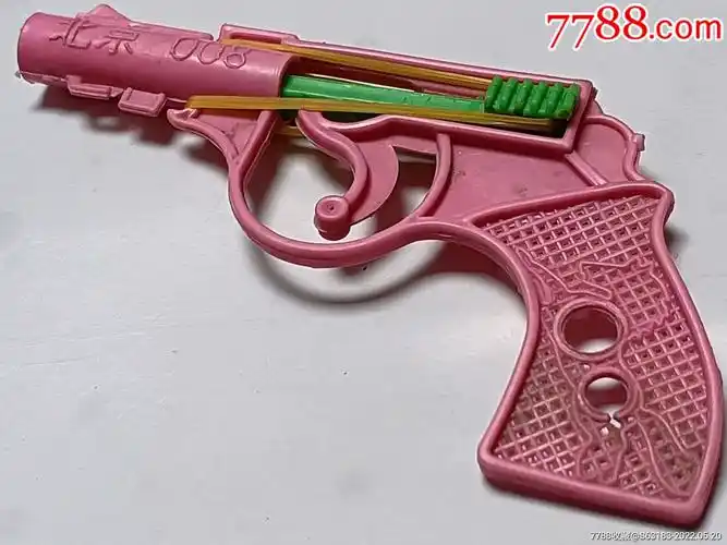 罕见八十年代注塑胶皮橡皮筋枪弹力依然强劲