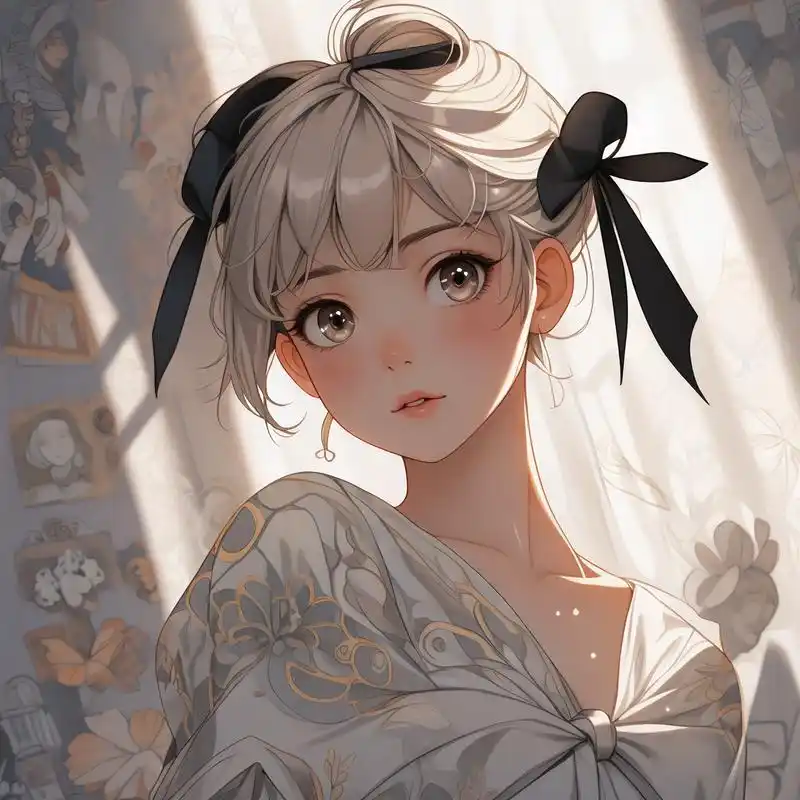 漫画风格美女头像96可爱又迷人